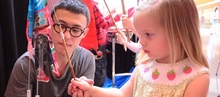 American Kids Visited the Backstage of Shadow Play