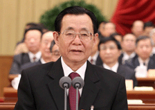 王刚主持全国政协十一届五次会议